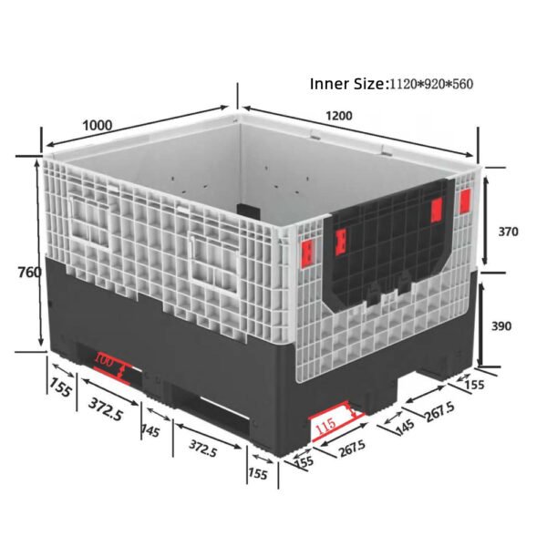 Collapsible Plastic Pallet Crates - Image 4