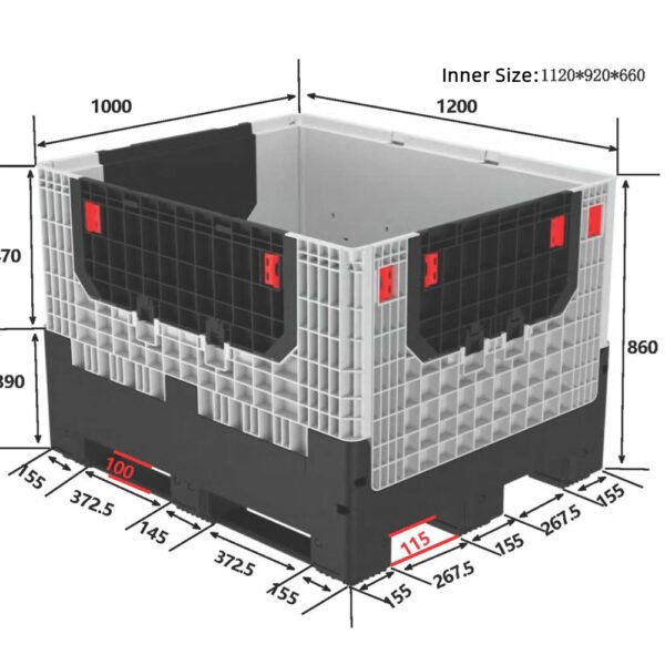 Collapsible Plastic Pallet Crates - Image 3